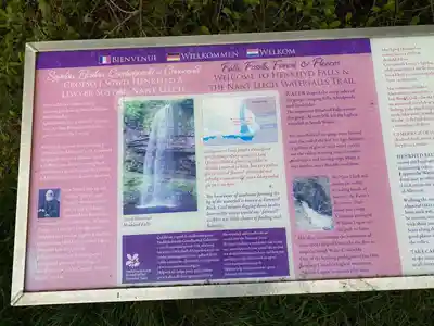 Waterfall trail path