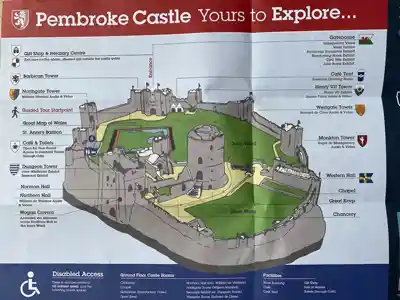 Map of Pembroke Castle