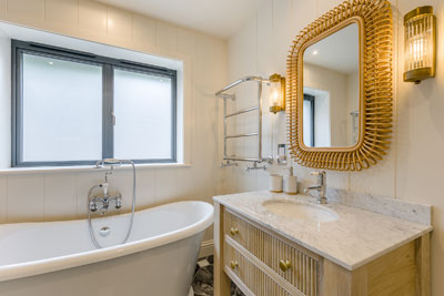 Spacious family bathroom