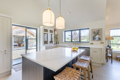 Spacious kitchen area