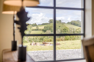 View of the Brecon Beacons from the window